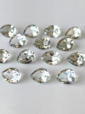 Natural 4×6 mm Green Amethyst Pear Faceted AAA Quality – Amethyst Pear Faceted 4x6mm