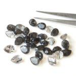 Natural 5×7 mm Black Rutilated Quartz Pear Cut Faceted Top Quality – Rutilated Quartz Pear Faceted 5x7mm