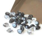 Natural 5×7 mm Black Rutilated Quartz Pear Cut Faceted Top Quality – Rutilated Quartz Pear Faceted 5x7mm