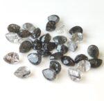 Natural 5×7 mm Black Rutilated Quartz Pear Cut Faceted Top Quality – Rutilated Quartz Pear Faceted 5x7mm