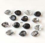Natural 5×7 mm Black Rutilated Quartz Pear Cut Faceted Top Quality – Rutilated Quartz Pear Faceted 5x7mm