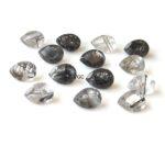 Natural 5×7 mm Black Rutilated Quartz Pear Cut Faceted Top Quality – Rutilated Quartz Pear Faceted 5x7mm