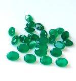 Natural Green Onyx 7×9 mm Oval Faceted Cut – Green Onyx Oval Faceted 7x9mm