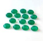 Natural Green Onyx 7×9 mm Oval Faceted Cut – Green Onyx Oval Faceted 7x9mm