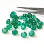 Natural Green Onyx 2 mm Round Faceted Cut – Green Onyx Round Faceted 2mm