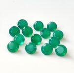 Natural Green Onyx 2 mm Round Faceted Cut – Green Onyx Round Faceted 2mm