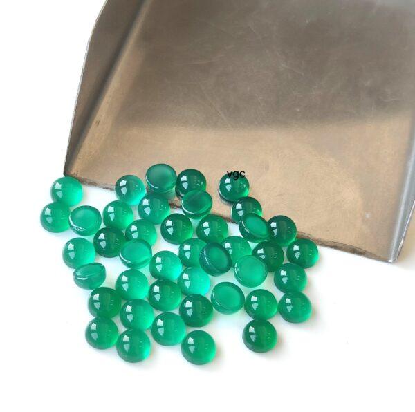 Natural Green Onyx 10 mm Round Cabochon – Green Onyx Round Cabochon 10mm