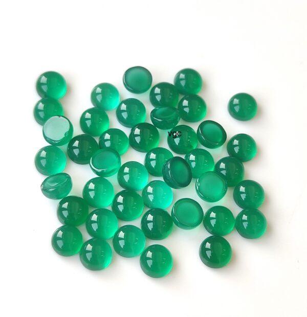 Natural Green Onyx 10 mm Round Cabochon – Green Onyx Round Cabochon 10mm