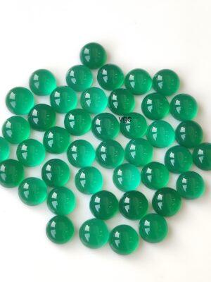 Natural Green Onyx 10 mm Round Cabochon – Green Onyx Round Cabochon 10mm