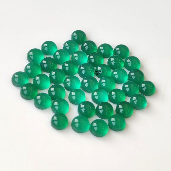 Natural Green Onyx 10 mm Round Cabochon – Green Onyx Round Cabochon 10mm