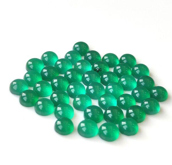 Natural Green Onyx 10 mm Round Cabochon – Green Onyx Round Cabochon 10mm