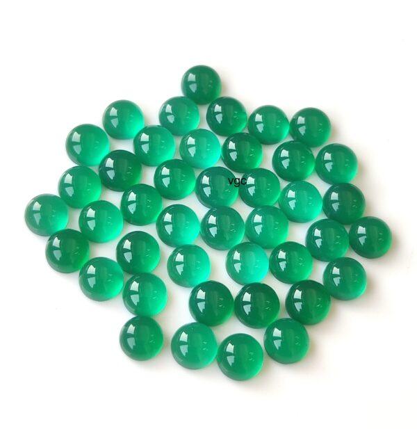Natural Green Onyx 10 mm Round Cabochon – Green Onyx Round Cabochon 10mm
