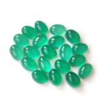 Natural Green Onyx 6×8 mm Oval Cabochon – Green Onyx Oval Cabochon 6x8mm