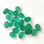 Natural Green Onyx 6×8 mm Oval Cabochon – Green Onyx Oval Cabochon 6x8mm