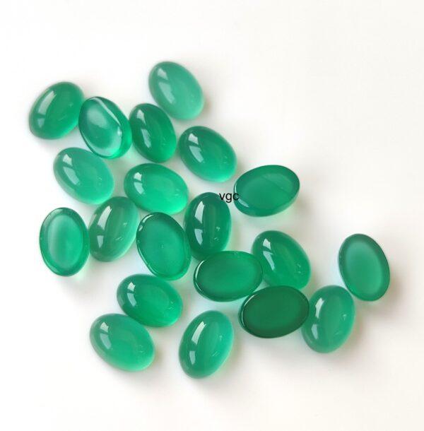 Natural Green Onyx 6×8 mm Oval Cabochon – Green Onyx Oval Cabochon 6x8mm