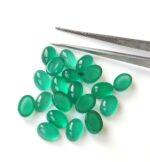 Natural Green Onyx 6×8 mm Oval Cabochon – Green Onyx Oval Cabochon 6x8mm