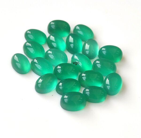 Natural Green Onyx 6×8 mm Oval Cabochon – Green Onyx Oval Cabochon 6x8mm