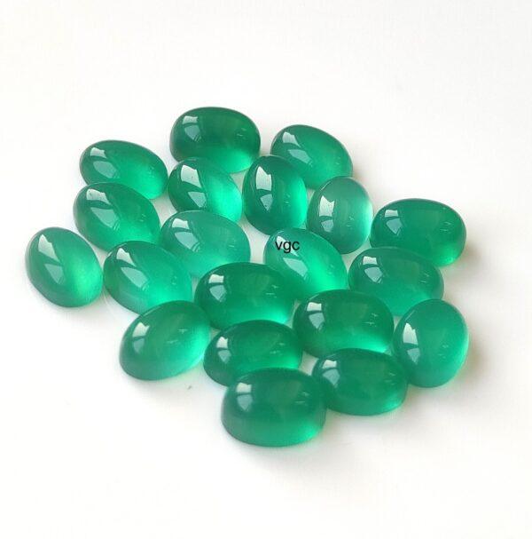 Natural Green Onyx 6×8 mm Oval Cabochon – Green Onyx Oval Cabochon 6x8mm