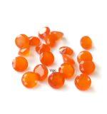 Natural Carnelian 6 mm Round Cut Faceted – Carnelian Round Faceted 6mm