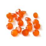 Natural Carnelian 6 mm Round Cut Faceted – Carnelian Round Faceted 6mm