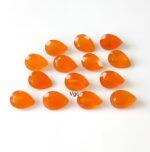 Natural Carnelian 5×7 mm Pear Cut Faceted – Carnelian Pear Faceted 5x7mm