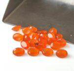 Natural Carnelian 4×6 mm Oval Cut Faceted – Carnelian Oval Faceted 4x6mm