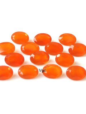 Natural Carnelian 10×12 mm Oval Cut Faceted – Carnelian Oval Faceted 10x12mm