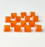 Natural Carnelian 8 mm Square Cut Faceted – Carnelian Square Faceted 8mm