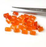 Natural Carnelian 5×7 mm Octagon Cut Faceted – Carnelian Octagon Faceted 5x7mm
