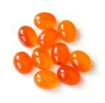 Natural Carnelian 3×5 mm Oval Cabochon Flat Back – Carnelian Oval Cabochon 3x5mm