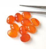 Natural Carnelian 3×5 mm Oval Cabochon Flat Back – Carnelian Oval Cabochon 3x5mm