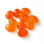 Natural Carnelian 3×5 mm Oval Cabochon Flat Back – Carnelian Oval Cabochon 3x5mm