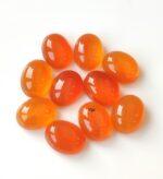 Natural Carnelian 3×5 mm Oval Cabochon Flat Back – Carnelian Oval Cabochon 3x5mm
