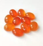 Natural Carnelian 3×5 mm Oval Cabochon Flat Back – Carnelian Oval Cabochon 3x5mm