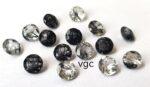 Natural 6 mm Black Rutilated Quartz Round Cut Faceted Top Quality – Rutilated Quartz Round Faceted 6mm