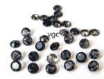 Natural 5 mm Black Rutilated Quartz Round Cut Faceted Top Quality – Rutilated Quartz Round Faceted 5mm