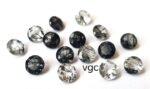 Natural 6 mm Black Rutilated Quartz Round Cut Faceted Top Quality – Rutilated Quartz Round Faceted 6mm