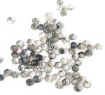 Natural 3 mm Black Rutilated Quartz Round Cabochon Flat Back Top Quality – Rutilated Quartz Round Cabochon 3mm