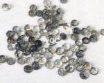 Natural 3 mm Black Rutilated Quartz Round Cabochon Flat Back Top Quality – Rutilated Quartz Round Cabochon 3mm
