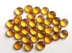 Natural 5 mm Citrine Round Cabochon Flat Back AAA Quality – Citrine Round Cabochon 5mm