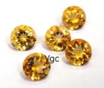 Natural 8 mm Citrine Round Cut Faceted AAA Quality – Citrine Round Faceted 8mm