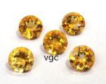 Natural 8 mm Citrine Round Cut Faceted AAA Quality – Citrine Round Faceted 8mm
