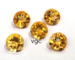 Natural 8 mm Citrine Round Cut Faceted AAA Quality – Citrine Round Faceted 8mm