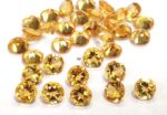 Natural 7 mm Citrine Round Cut Faceted AAA Quality – Citrine Round Faceted 7mm