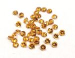 Natural 3 mm Citrine Round Cut Faceted AAA Quality – Citrine Round Faceted 3mm