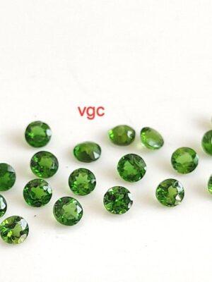 Natural 2 mm Chrome Diopside Round Cut Faceted AAA Quality – Chrome Diopside Round Faceted 2mm