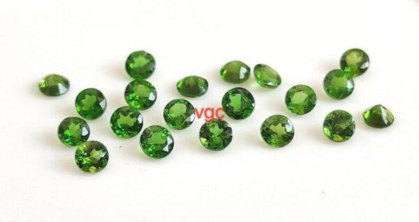 Natural 5 mm Chrome Diopside Round Cut Faceted AAA Quality – Chrome Diopside Round Faceted 5mm