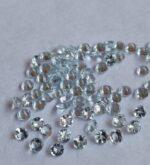 Natural 2.5 mm Aquamarine Round Faceted AAA Quality – Aquamarine Round Faceted 2.5mm