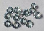 Natural 7 mm Aquamarine Round Faceted AAA Quality – Aquamarine Round Faceted 7mm