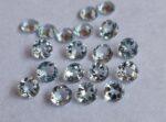 Natural 3 mm Aquamarine Round Faceted AAA Quality – Aquamarine Round Faceted 3mm